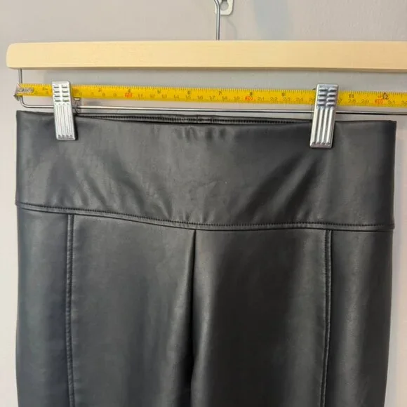 Wolford Black Vegan (Faux) Leather Pants Size 4 US  High Waisted NWT - Picture 4 of 10
